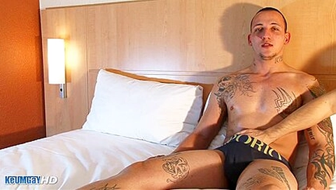 Str8 Boxer Made His 1rst Porn But A Guy Wanked His Dick And