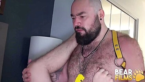 Bottom Gay Bear Raw Breed After Blowjob