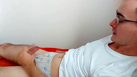 My Stepbrother Catches Me Watching Porn And Joins Me! Two Big Dicks With Two Hot Cumshots!