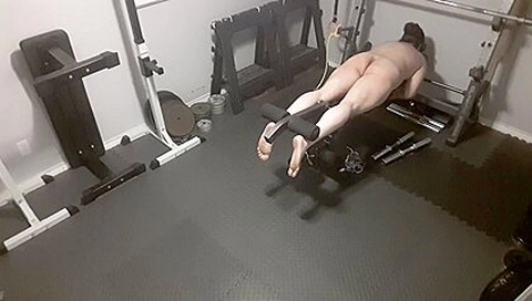 Fat Guy Nude Workout Day 1 Legs