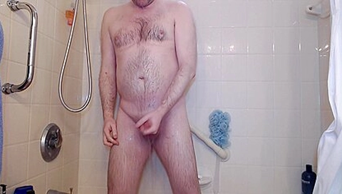Jerking Off In The Shower As Usual