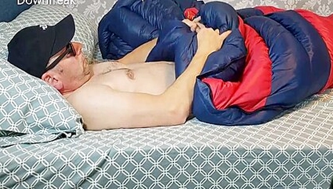 Long Version 28min. Humping My Favourite Down Sleeingbag. Down Jacket Fetish 28 Min