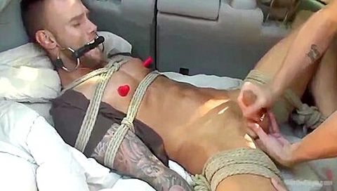 Damien Michaels Ripped Stud With A Large Dong Carjacked And