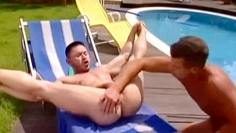 Desperate Househusband Fucked By The Pool Boy