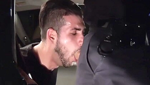 Gagging On Cop Pecker