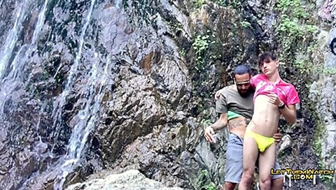 Young Twink Fucked Public Waterfall Bareback Cumshot Jay Magnus Juven