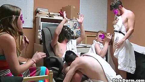 Twink Sucking Cocks In Dorm - College students 18+