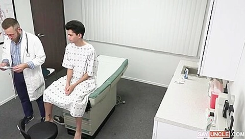 Skinny Twink Gets A Deep Anal Exam