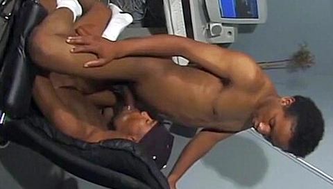 Skinny Black teen 18+ Jizzes On A Freshly Plowed Arse