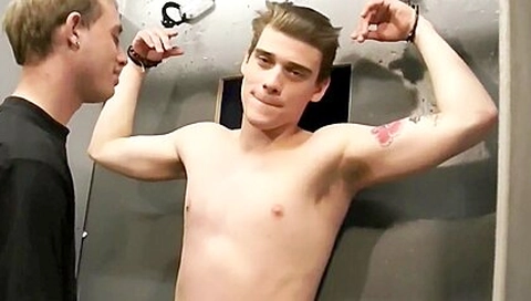Straight Penis Gets Cuffed And Sucked