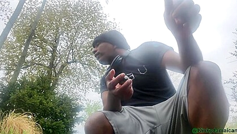Gay Jamaican Sex Worker Smoking Some Good Ganja (weed)