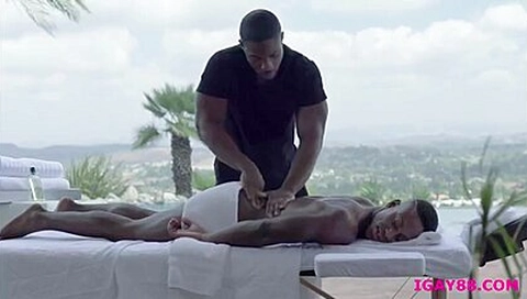 Liam Cyber And Deangelo Jackson In Black Guys And Outdoor Anal