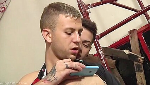 [movies][yb][09 3 Young Guys Wanking In The Old Stock Building